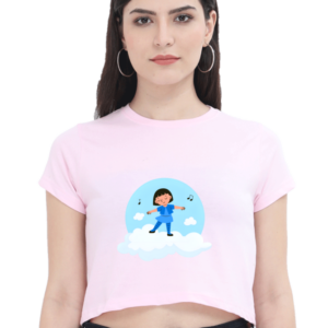 BOLDAZE Crop Top: Girl on Cloud 9